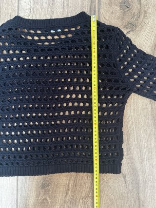 Jersey Stradivarius M Negro Calado