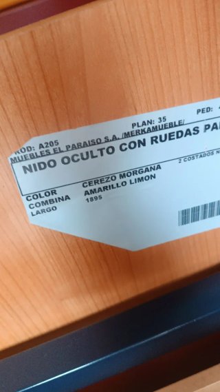 Cama nido doble madera y metal