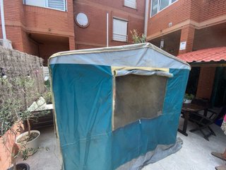 Cocina de camping para tienda