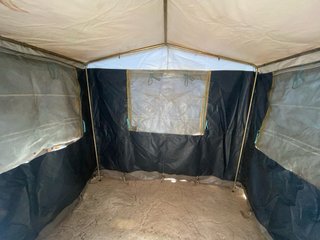 Cocina de camping para tienda