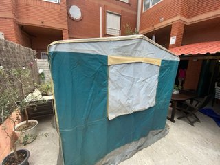 Cocina de camping para tienda