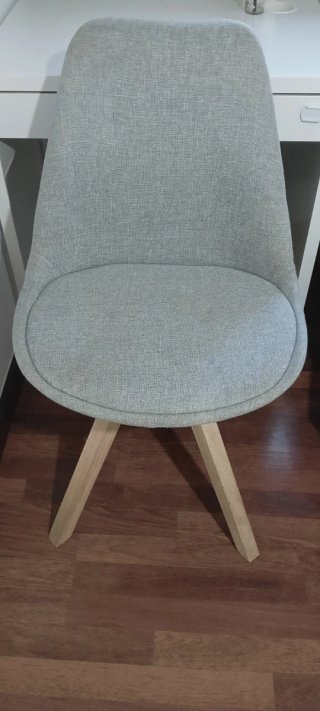 Silla de escritorio tela y madera