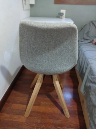 Silla de escritorio tela y madera