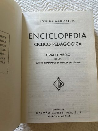 Enciclopedia grado medio 1973