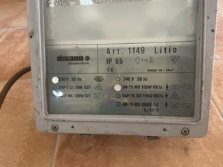 Foco exterior Desana Litio IP65