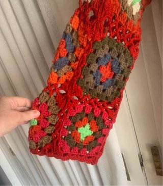 Chaqueta larga crochet talla única