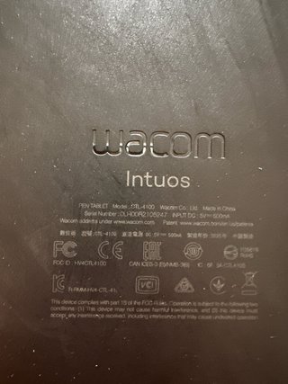 Tableta Gráfica Wacom Negra