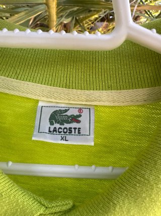 Polo Lacoste vintage Verde Talla xl