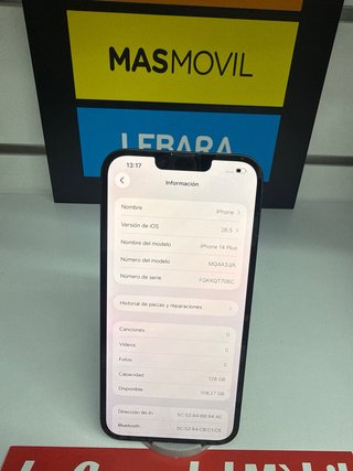iPhone 14 Plus 128GB Nero Come Nuovo
