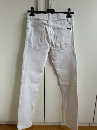 Pantalón pitillo blanco Pull&Bear Talla S