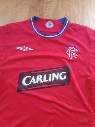 Camiseta de fútbol Rangers Carling. Talla M