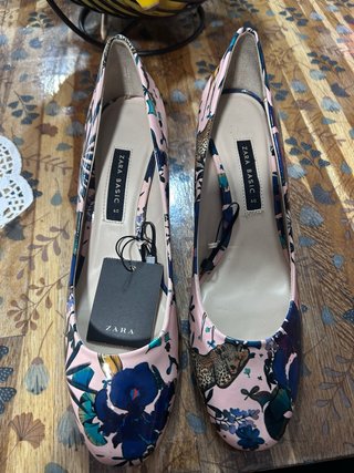 Zapatos Zara Talla 40 Estampado Floral