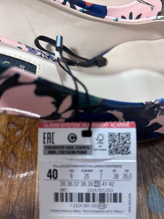 Zapatos Zara Talla 40 Estampado Floral