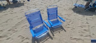Sombrilla y 2 Sillas de playa