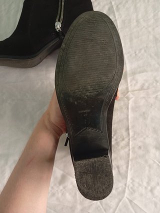 Botines tacón Bershka negros