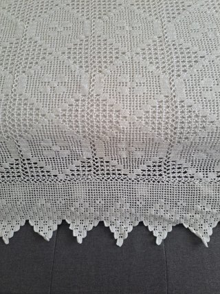 Colcha ganchillo artesanal diseño bonito