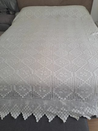 Colcha ganchillo artesanal diseño bonito