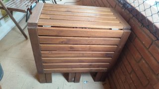 Mesa extensible plegable madera Ikea+ 2 sillas
