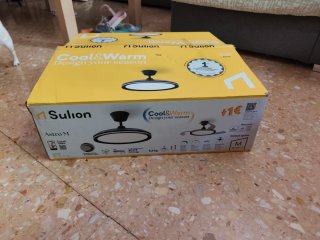 Ventilador Techo DC LED 24W Negro Transparente