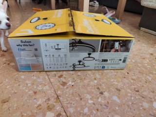 Ventilador Techo DC LED 24W Negro Transparente