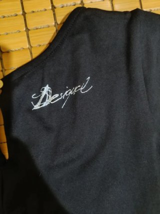 Vestido Desigual Negro con Flores