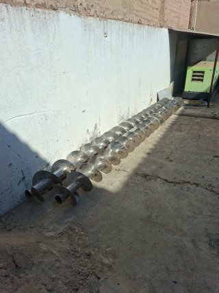 Sinfin Inoxidable 7m de largo. 40xm de diametro