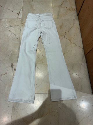 Pantalón campana blanco