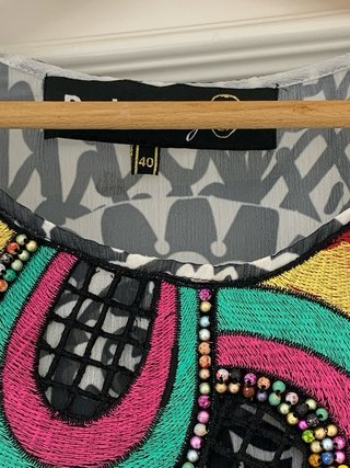 Vestido Desigual Talla M Multicolor