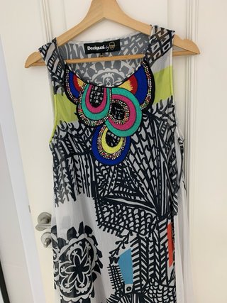 Vestido Desigual Talla M Multicolor