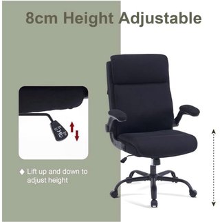 Silla de oficina ergonómica CASTLOVE Negra
