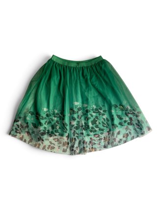 Bellissima Gonna verde con fantasia