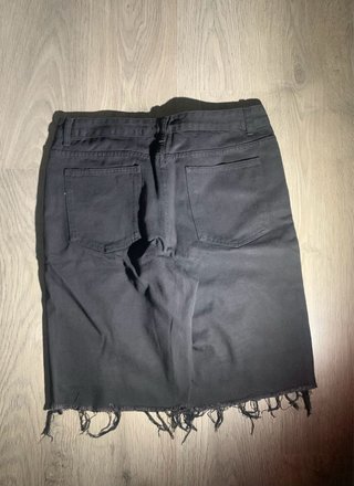 Pantalones vaqueros negros rotos Talla L