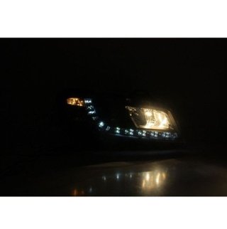 Faros delanteros LED para Fiat Stilo Black