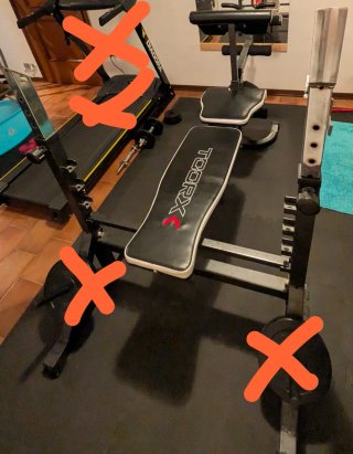 Panca Toorx WBX-90 per esercizi