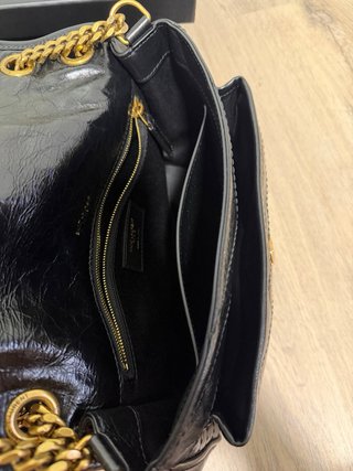 Bolso YSL Saint Laurent Niki Medium Negro/Dorado