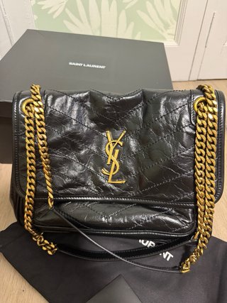 Bolso YSL Saint Laurent Niki Medium Negro/Dorado