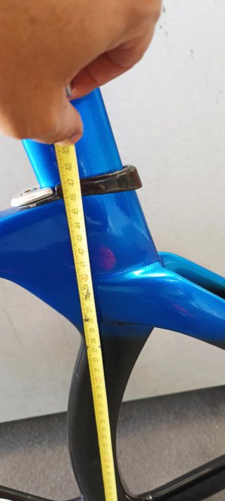 Cuadro carbono Pista Valdemiro Azul e Preto