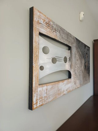 Cuadro Decorativo Grande con Reloj integrado
