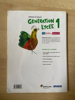 GENERATION LYCEE A1/A2 ELEVE+CD+DVD