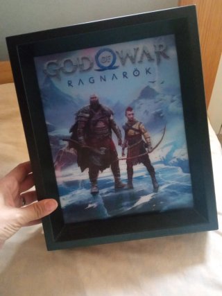 Quadro God of War Ragnarök in rilievo