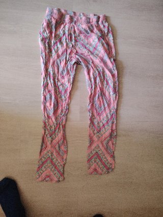 Pantalón rosa estampado verano Talla S