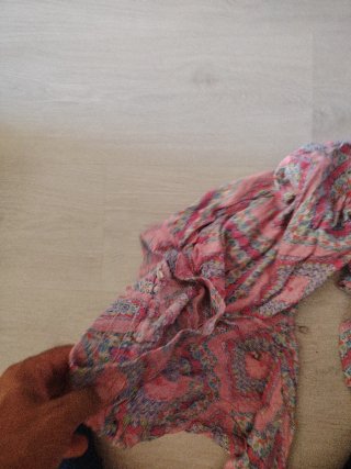 Pantalón rosa estampado verano Talla S