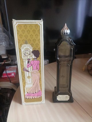 Frasco y caja Avon Fragrance Hours vacío años 70