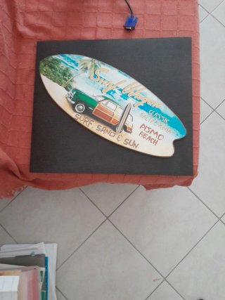Decorazione Surf California Legno