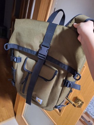 Mochila Carhartt Philis Unisex Marrón/Verde