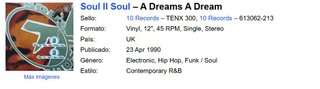Vinilo Soul II Soul - A Dreams A Dream