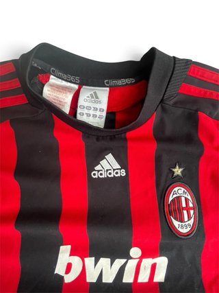 Kit Ac Milan vintage 2008/2009 adidas bwin-bambino