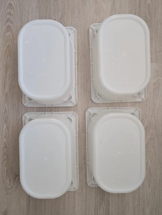 4 Cajas Ikea Trofast 20x30x10cm Blancas