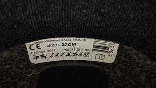 Casco equitación FOUGANZA negro, talla 57.