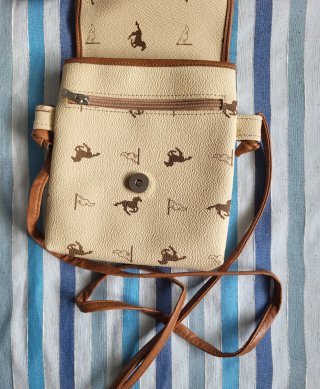 Bolso bandolera estampado caballos